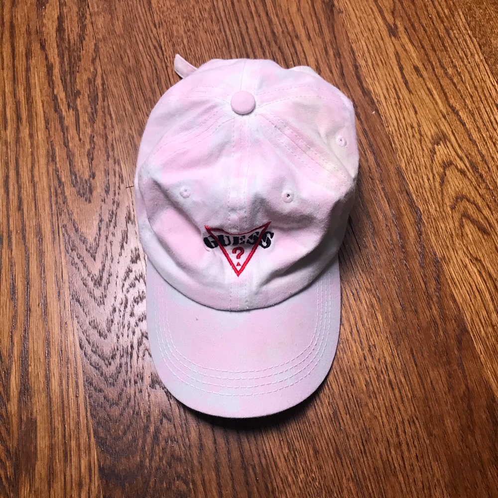 Tie dye Swirl Guess USA baseball cap hat